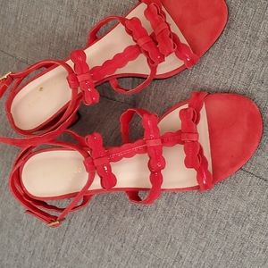 Kate Spade Red Coral Sandals